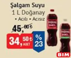 DOĞANAY ŞALGAM SUYU 1 L fiyat ve kampanya bilgisi